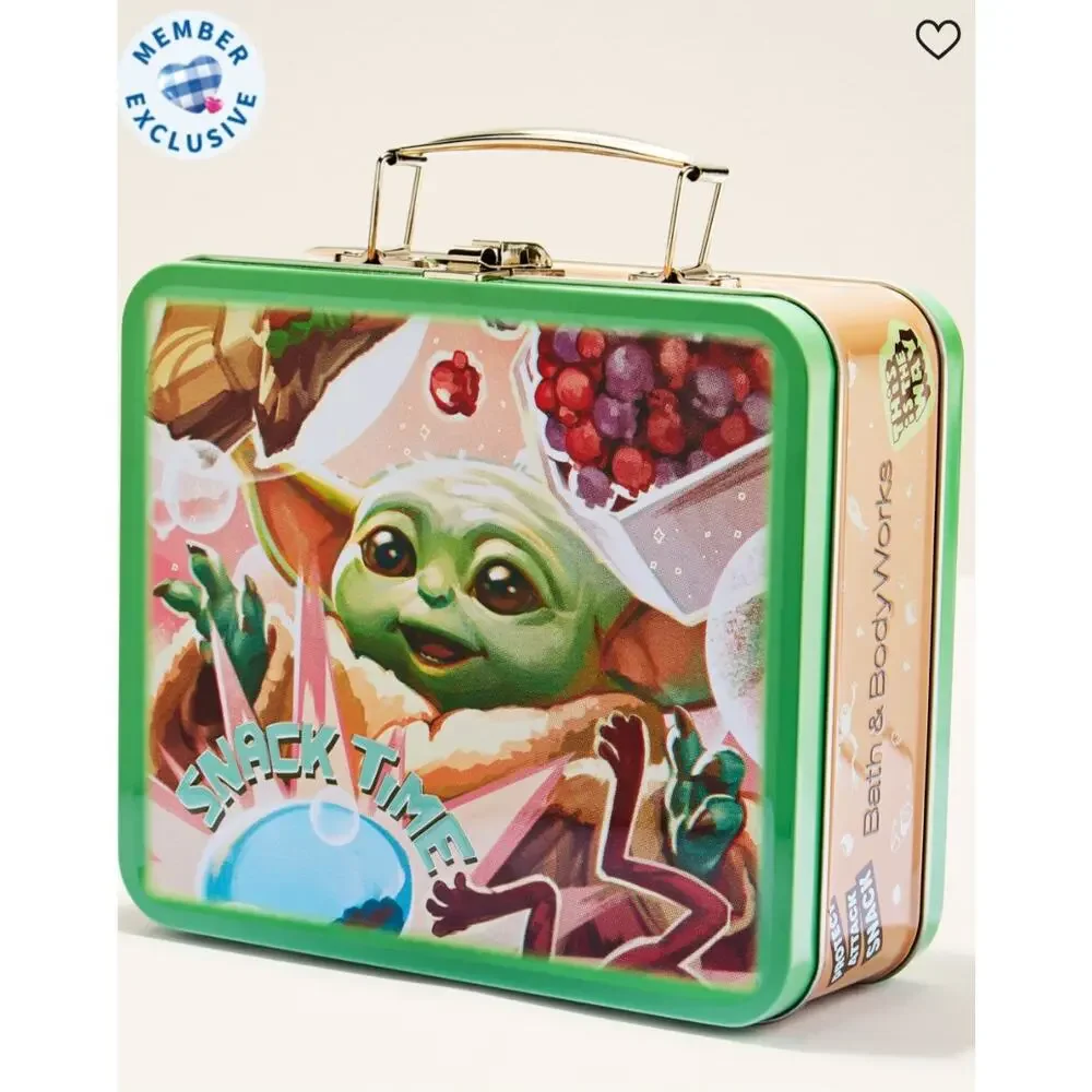 Grogu Snack Time Tin Lunch Box Bath & Body Works Star Wars Member Exclusive
